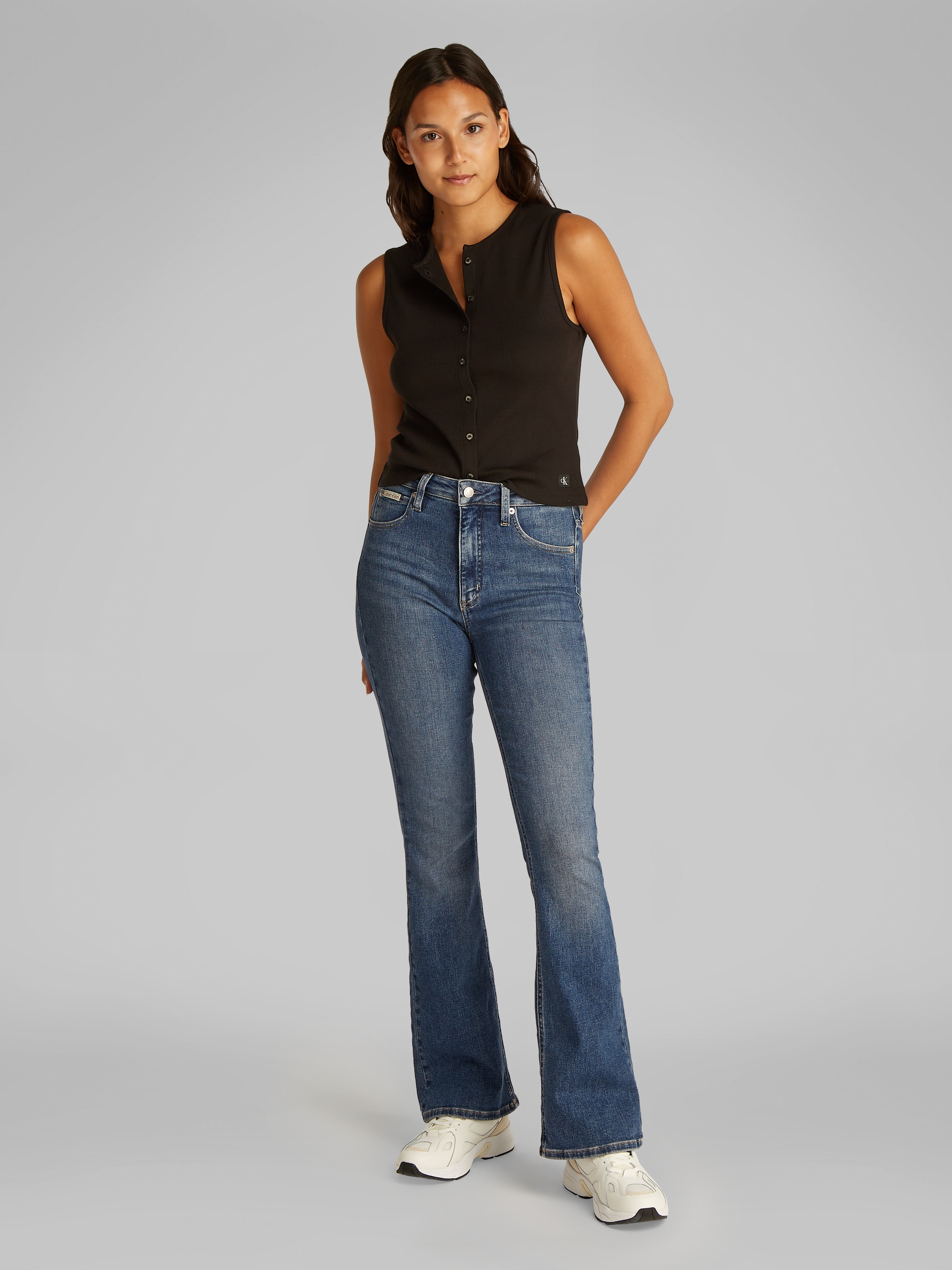 Calvin Klein Jeans Bootcut-Jeans »SKINNY BOOTCUT«, in blauer Waschung