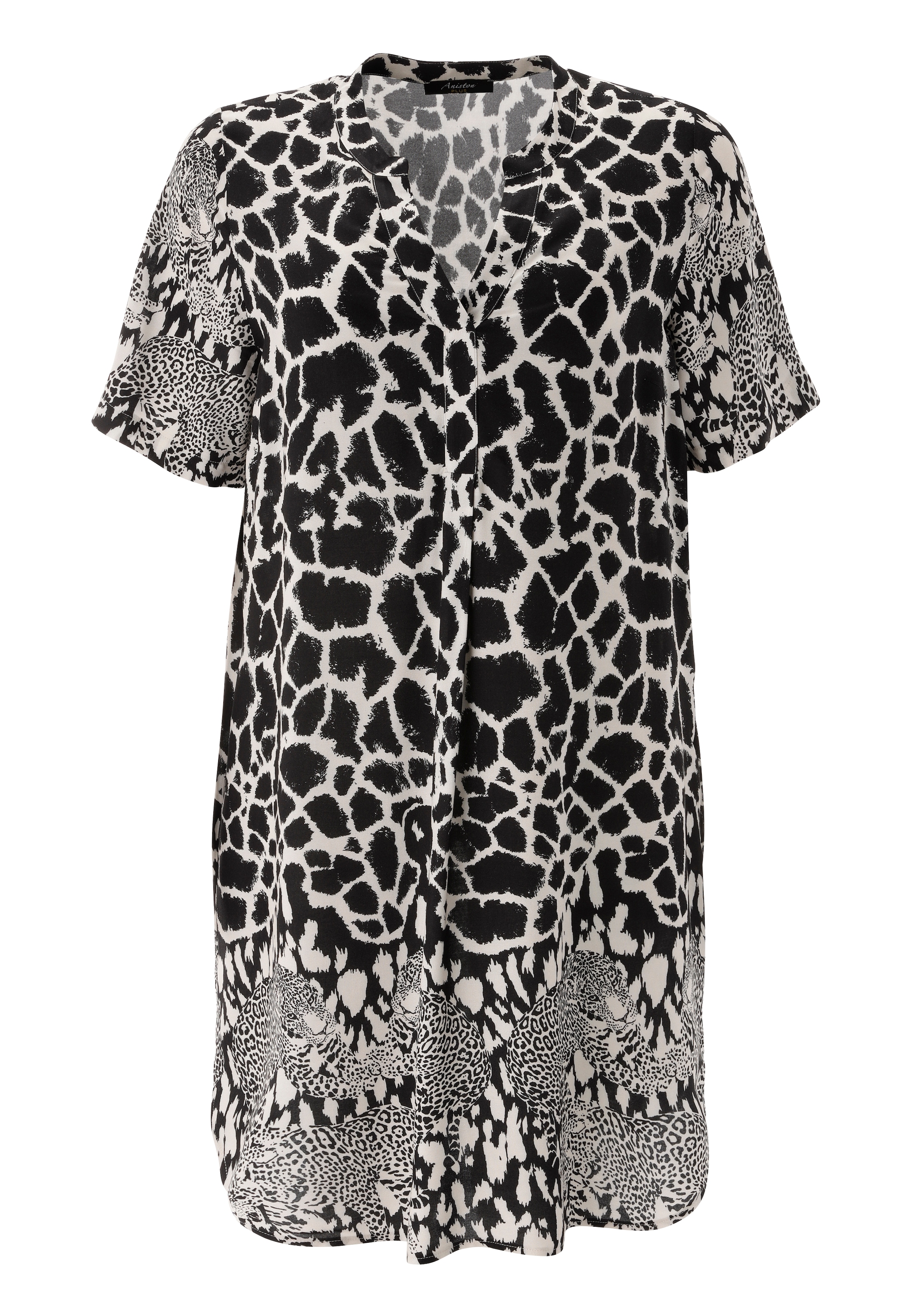 Aniston PLUS Blusenkleid in trendigem Animalprint - NEUE KOLLEKTION