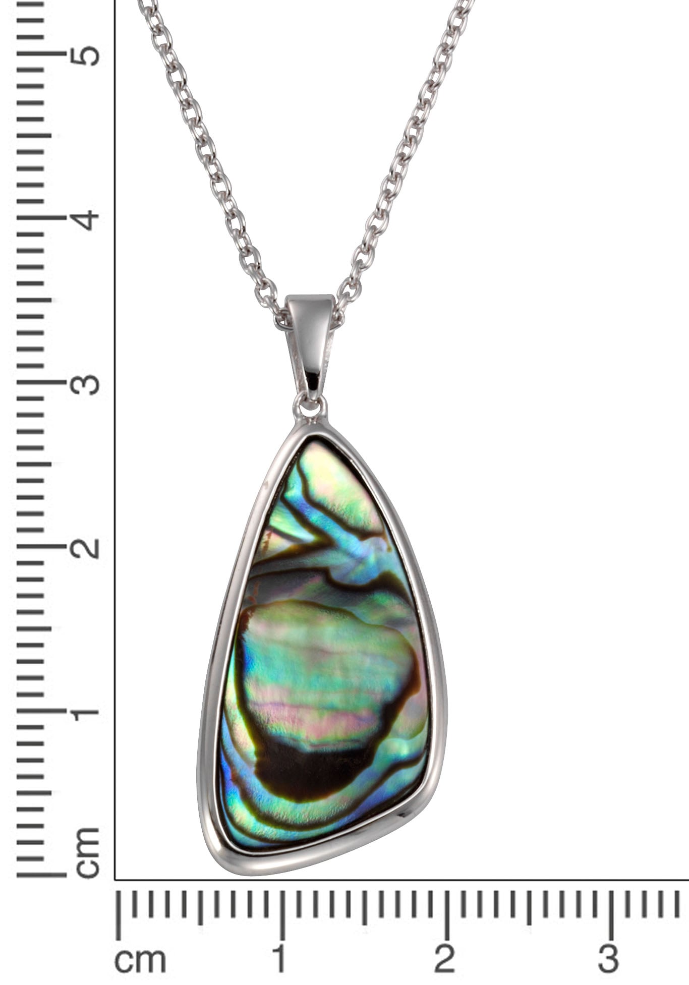 Firetti Kette mit Anhänger »Schmuck Geschenk Silber 925 Halsschmuck Halskette Ankerkette See«, mit Abalone-Perlmutt