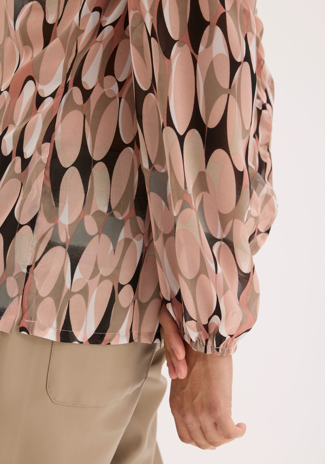 bonprix Tunika figurumspielende Passform, mit langem Arm, aus Polyester