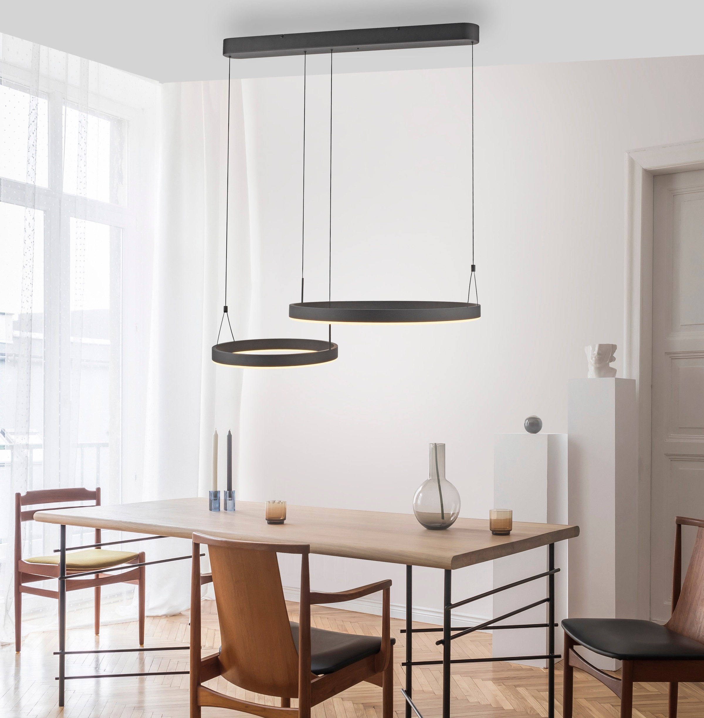 Paul Neuhaus Pendelleuchte »ESKO« LED-Board 1 Stk. warmweiß - kaltweiß CCT günstig online kaufen