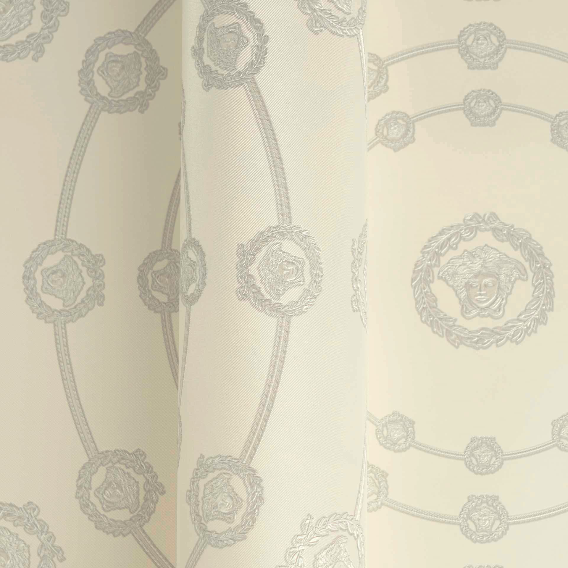 Versace Vliestapete »Versace 6 I Love Baroque –« 3D-Optik | Barock | Motiv geprägt Geometrisches Kreisdesign mit edlem Glanz & fein strukturierter Optik