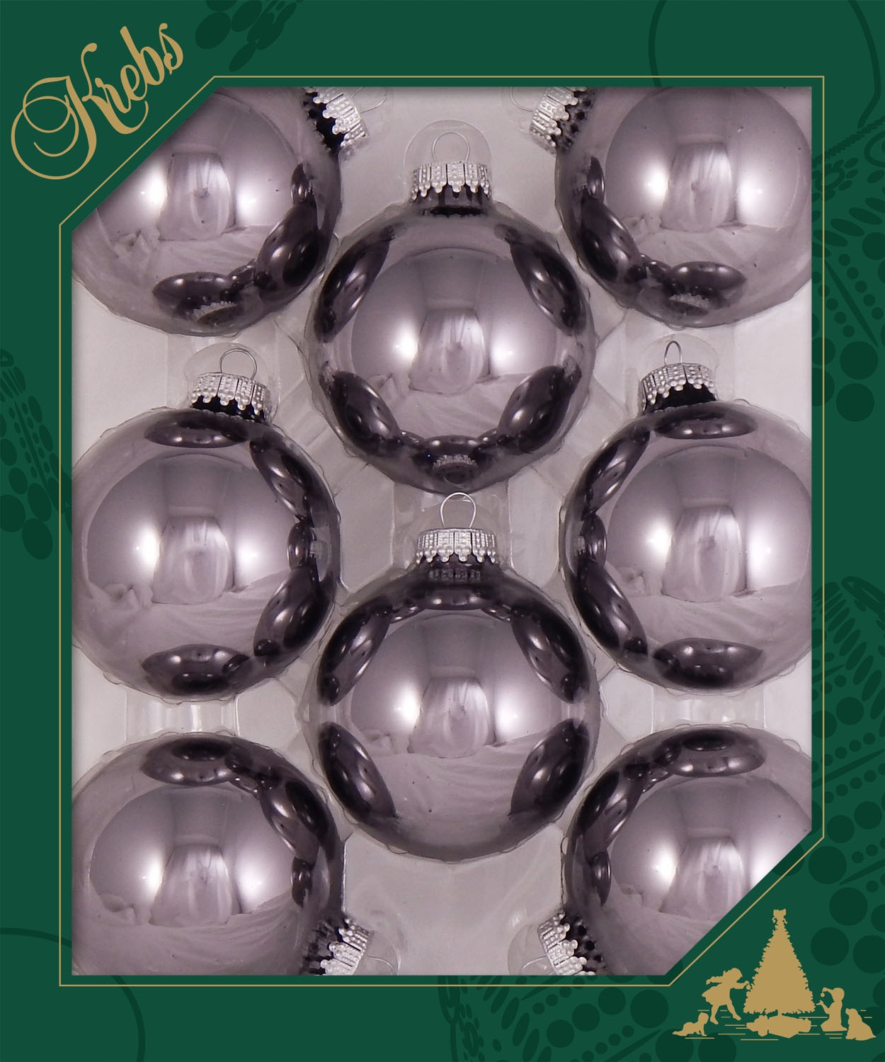 Krebs Glas Lauscha Weihnachtsbaumkugel »CBK60005, Weihnachtsdeko, Christbaumschmuck, Christbaumkugeln Glas«