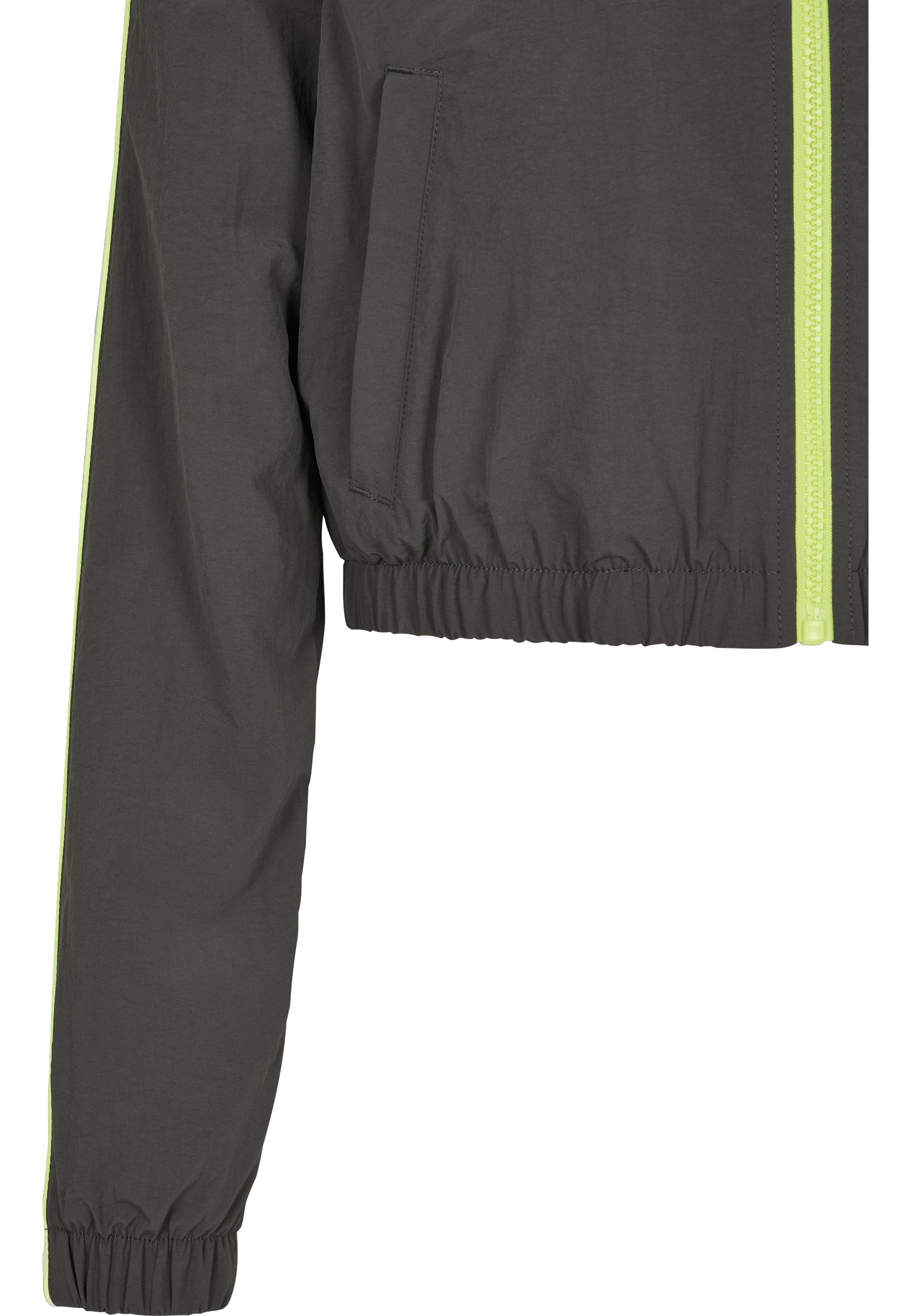 URBAN CLASSICS Allwetterjacke »Urban Classics Damen Ladies Short Piped Track Jacket« 1 Stk. tlg. ohne Kapuze