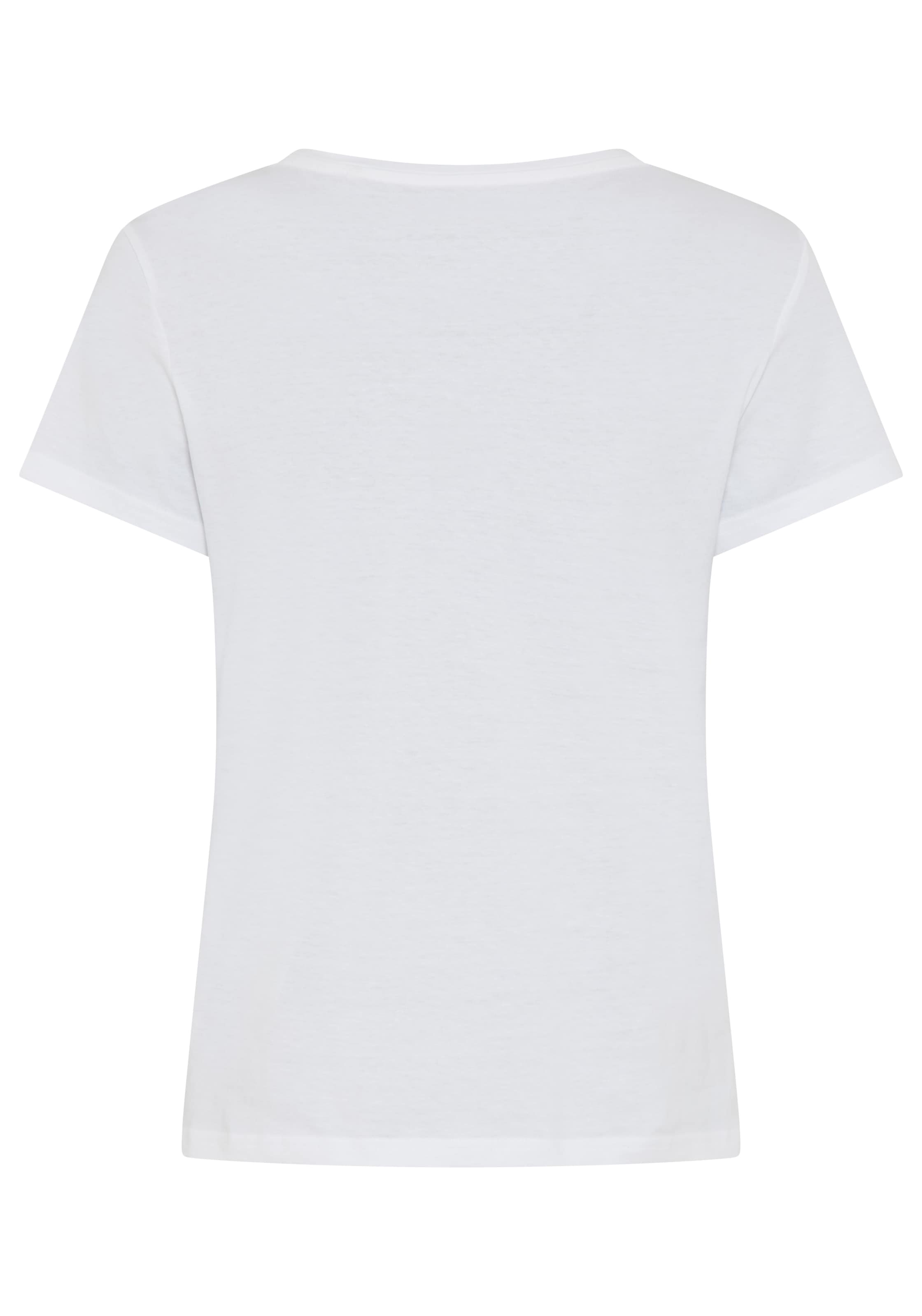 MUSTANG T-Shirt normale Passform, Kurzarm-Design