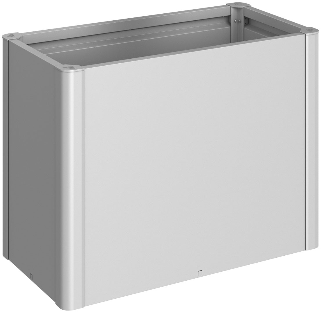 BIOHORT Hochbeet »1x0, 5 silber-metallic« 102x53x77 cm, extrem langlebig, aus Metall silber-metallic