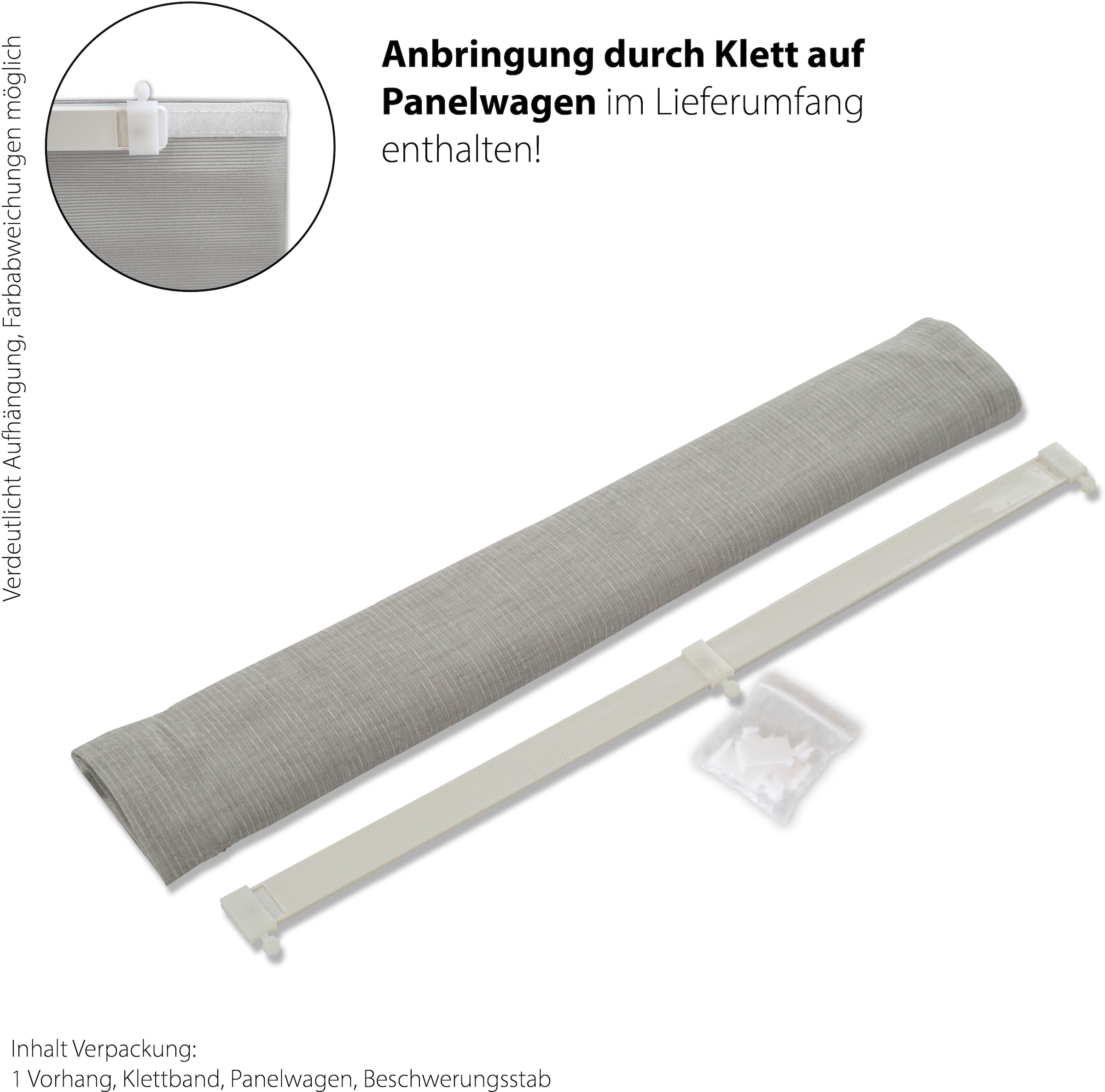 HOMING Schiebegardine »Faria«, (1 St.), modern, Wohnzimmer, Schlafzimmer