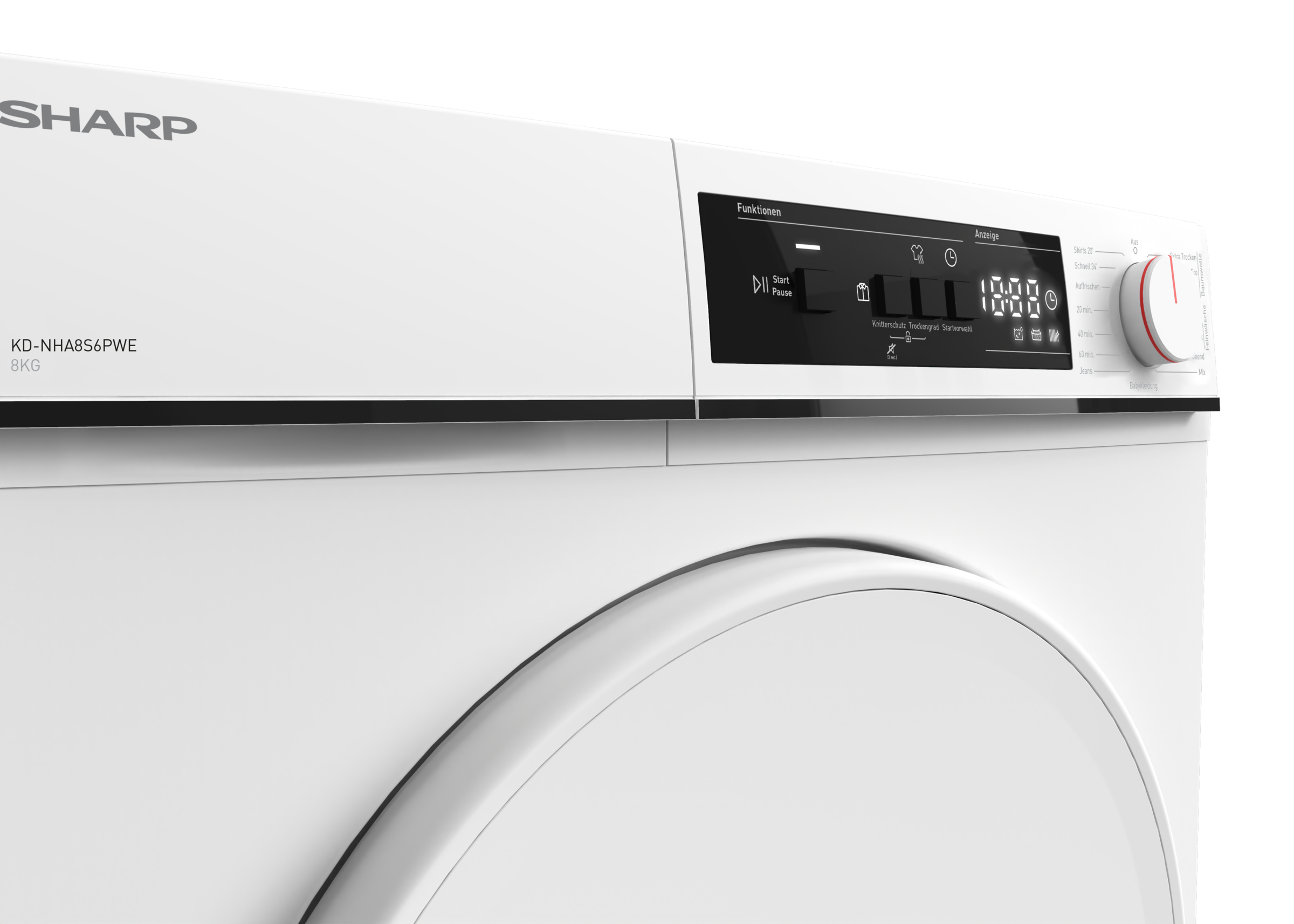 Sharp Wärmepumpentrockner »KD-NHA8S6PWE-DE«