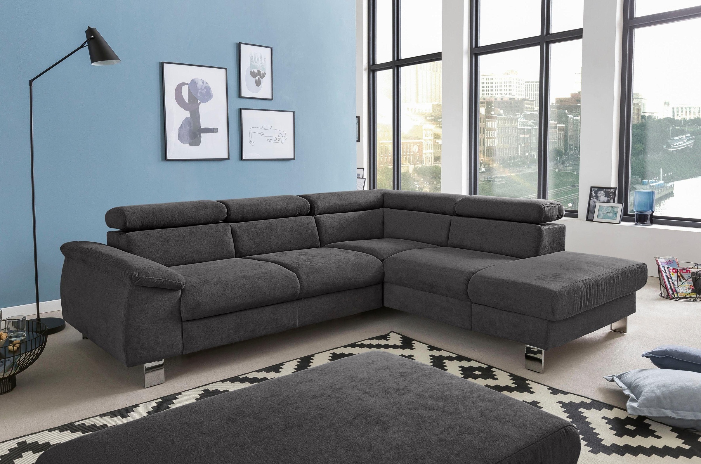 COTTA Polstergarnitur »Komaris L-Form«, (Set), Set bestehend aus: Ecksofa m günstig online kaufen
