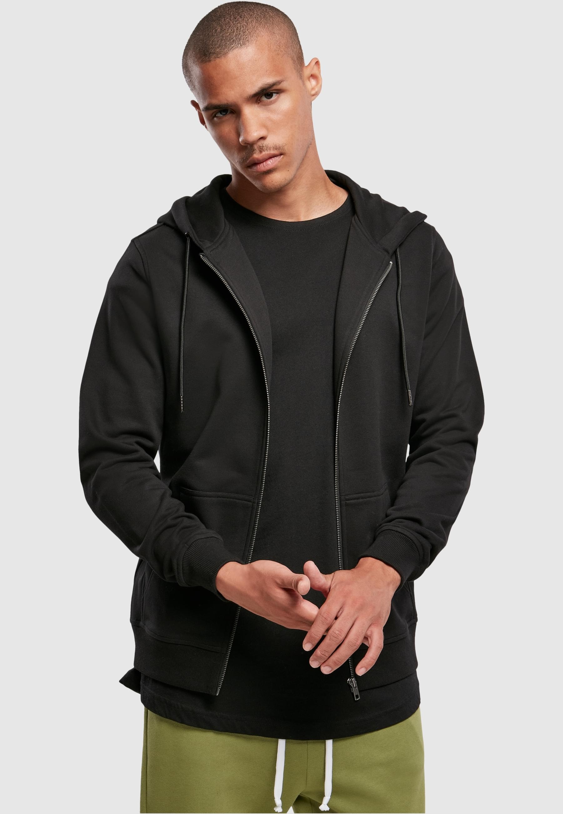 URBAN CLASSICS Sweatjacke »Urban Classics Herren Basic Terry Zip Hoody«, 1 Stk.
