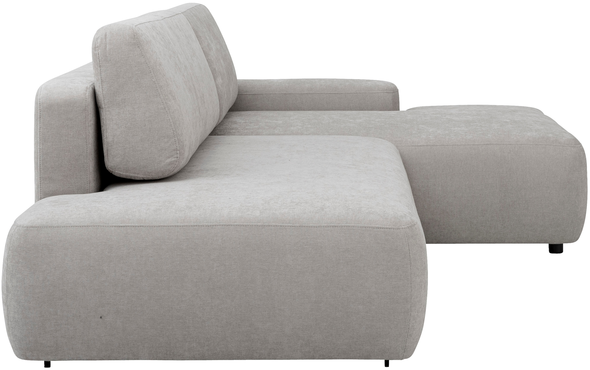 INOSIGN Ecksofa »TORGE, Schlafsofa Cord, Samtvelours u. Strukur fein, Couch in L-Form«, Schlaffunktion und Bettkasten, Liegefläche: 210x125 cm, neues Design