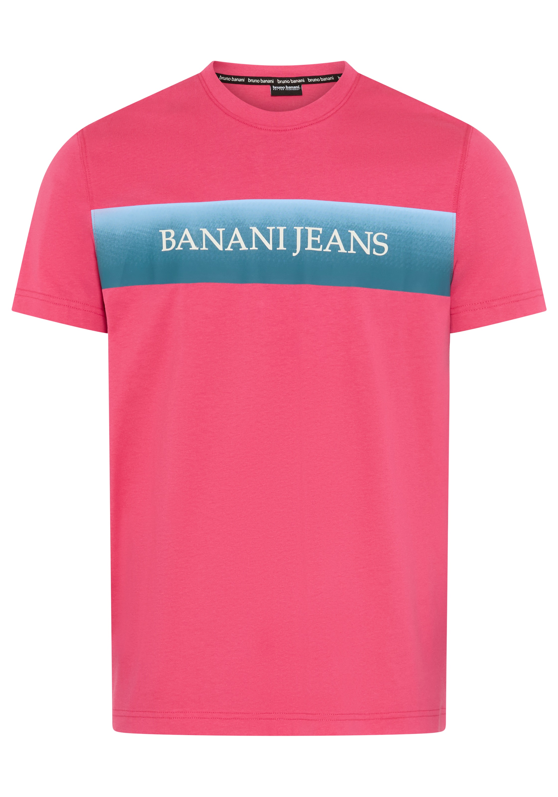Bruno Banani T-Shirt Halbarmshirt, mit Rundhalsausschnitt, bedruckt, aus Single Jersey