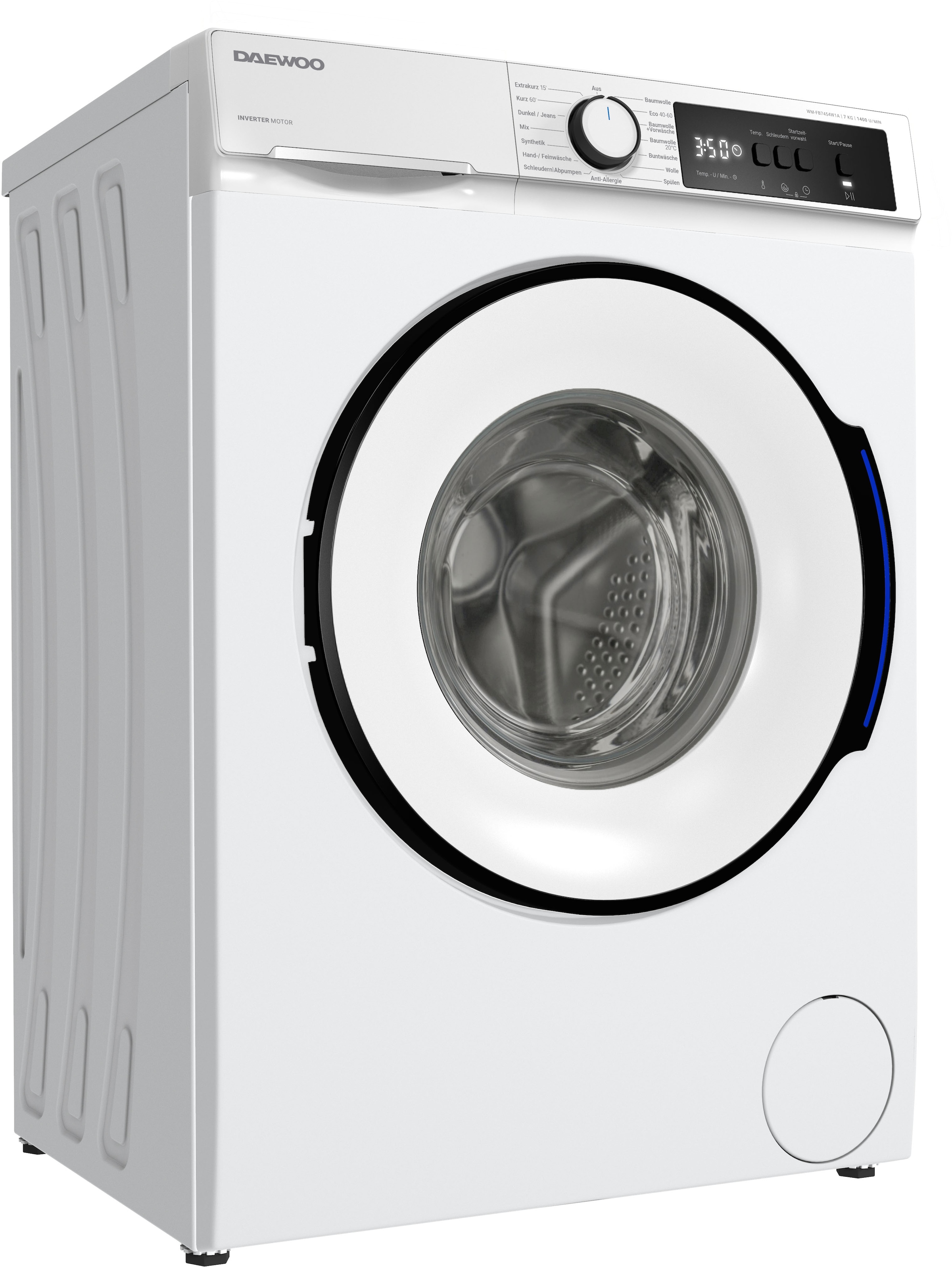 DAEWOO Waschmaschine »WM-FB7454W1A-DE« 7 kg 1400 U/min weiß AquaStop - Schutz vor Wasserschäden