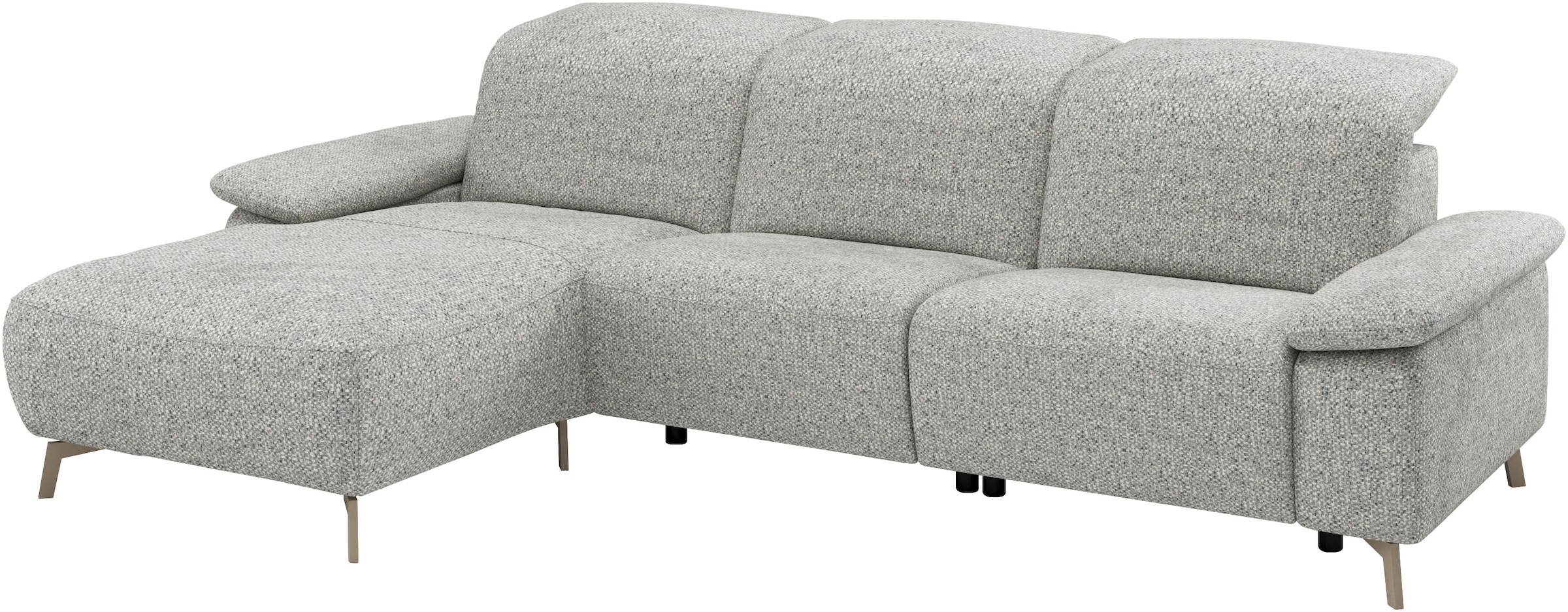 Musterring Ecksofa »MR 370, intelligenter Komfort im modernen Design« Optionale Relaxfunktion, flexible Kopfteile & klappbare Armlehnen
