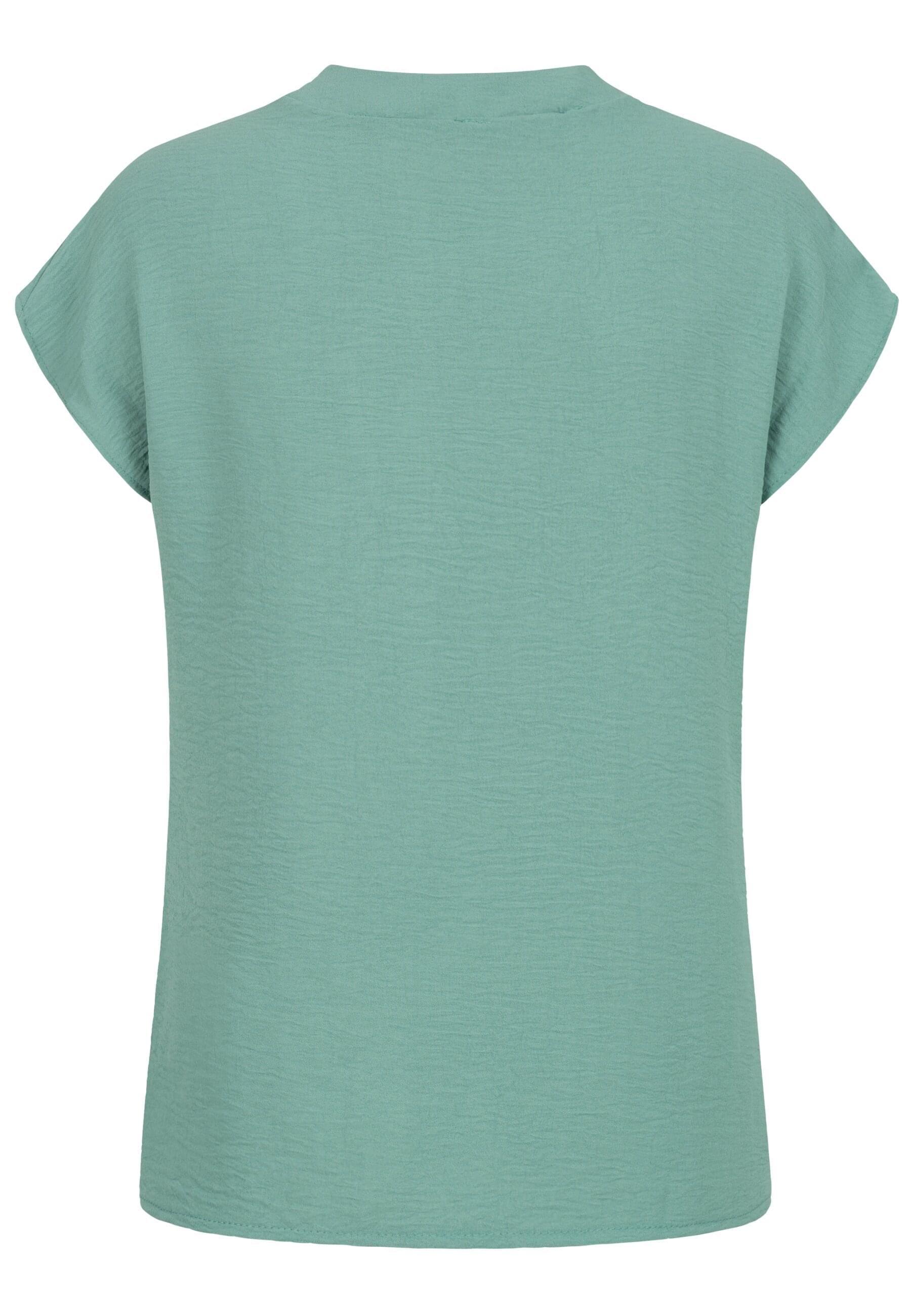 CLOUD 5IVE Klassische Bluse »CLOUD 5IVE Musselin Bluse mit V-Ausschnitt«