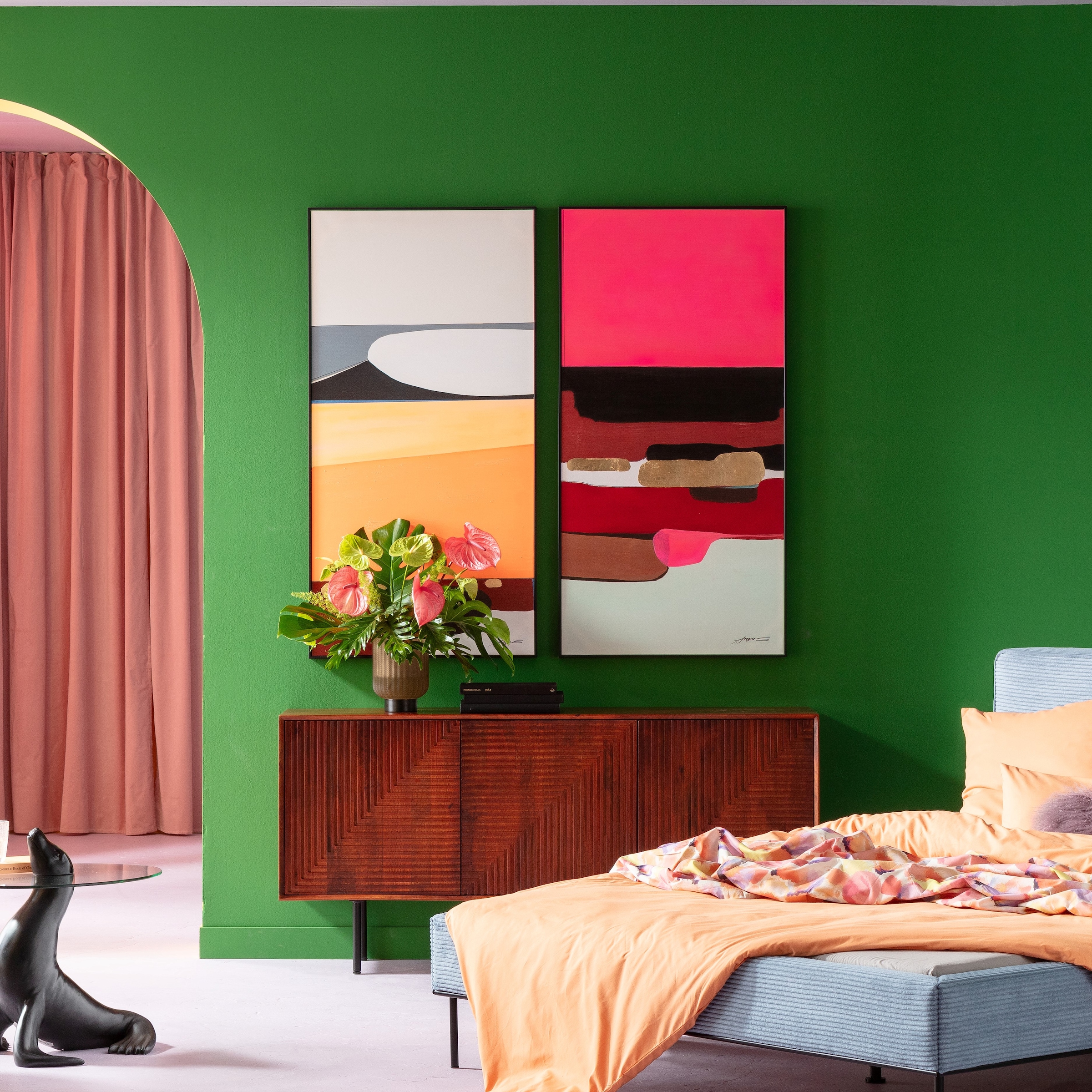 Kare Design Bild mit Rahmen »Gerahmtes Bild Abstract Shapes« günstig online kaufen