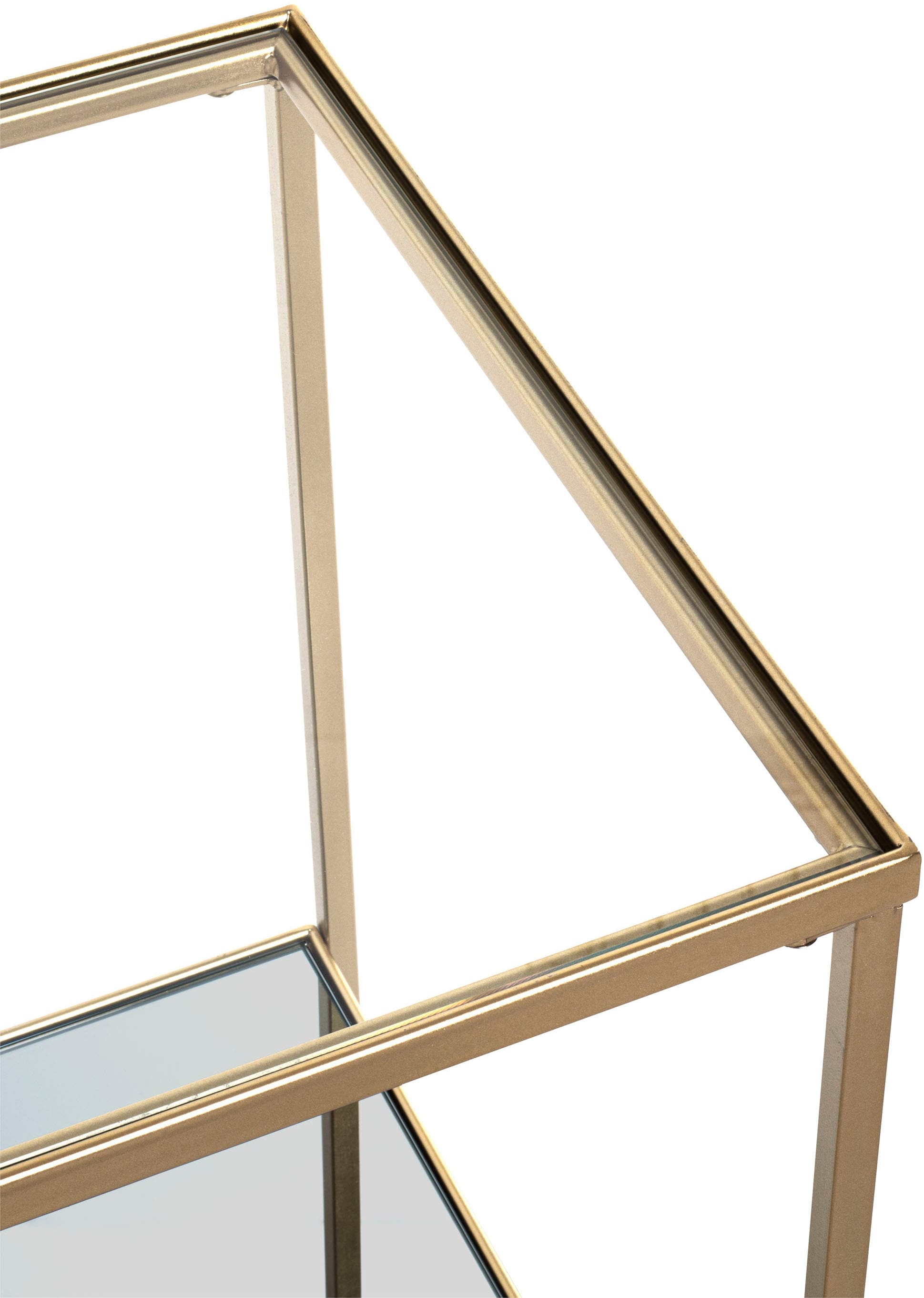 HAKU Beistelltisch »Sofatisch, Wohnzimmertisch« 1 Stk. tlg. quadratisch - aus Metall Gold B/T/H 39/39/55 cm