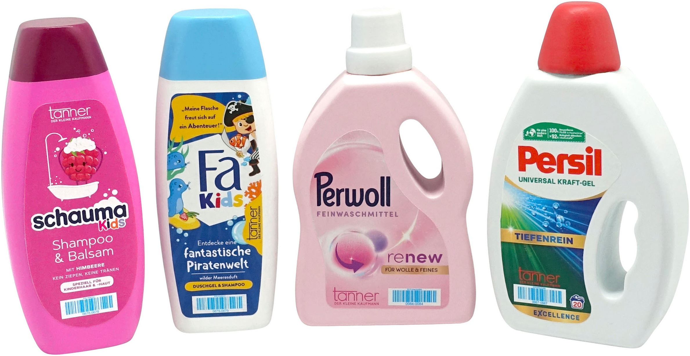 Tanner Kaufladensortiment »Henkel-Set mit 4 Markenminiaturen«, (4 tlg.), aus Holz, FSC® - schützt Wald