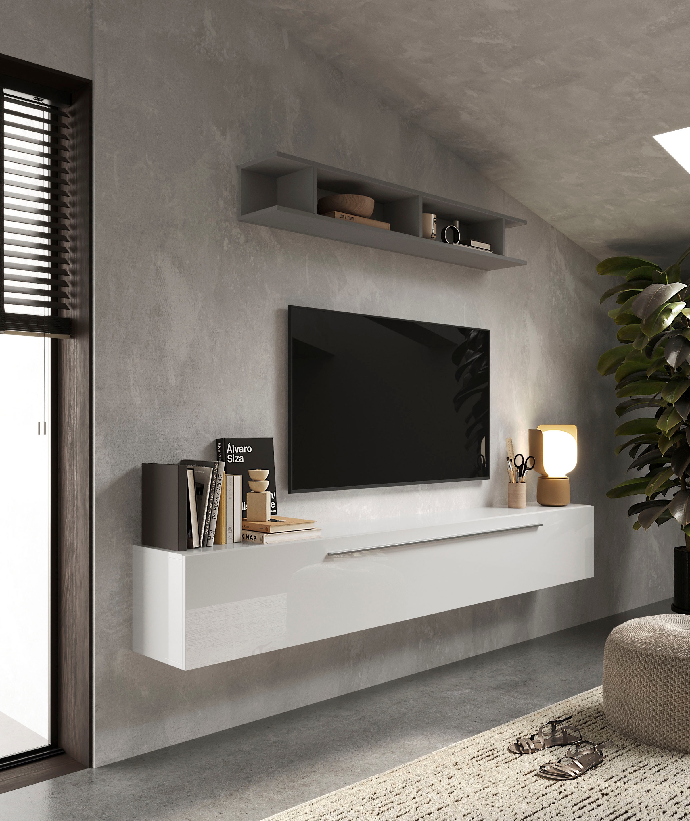 INOSIGN Wohnwand »INFINITY, 2tlg. Breite 210 cm, Höhe variabel, Wohnwand« S günstig online kaufen