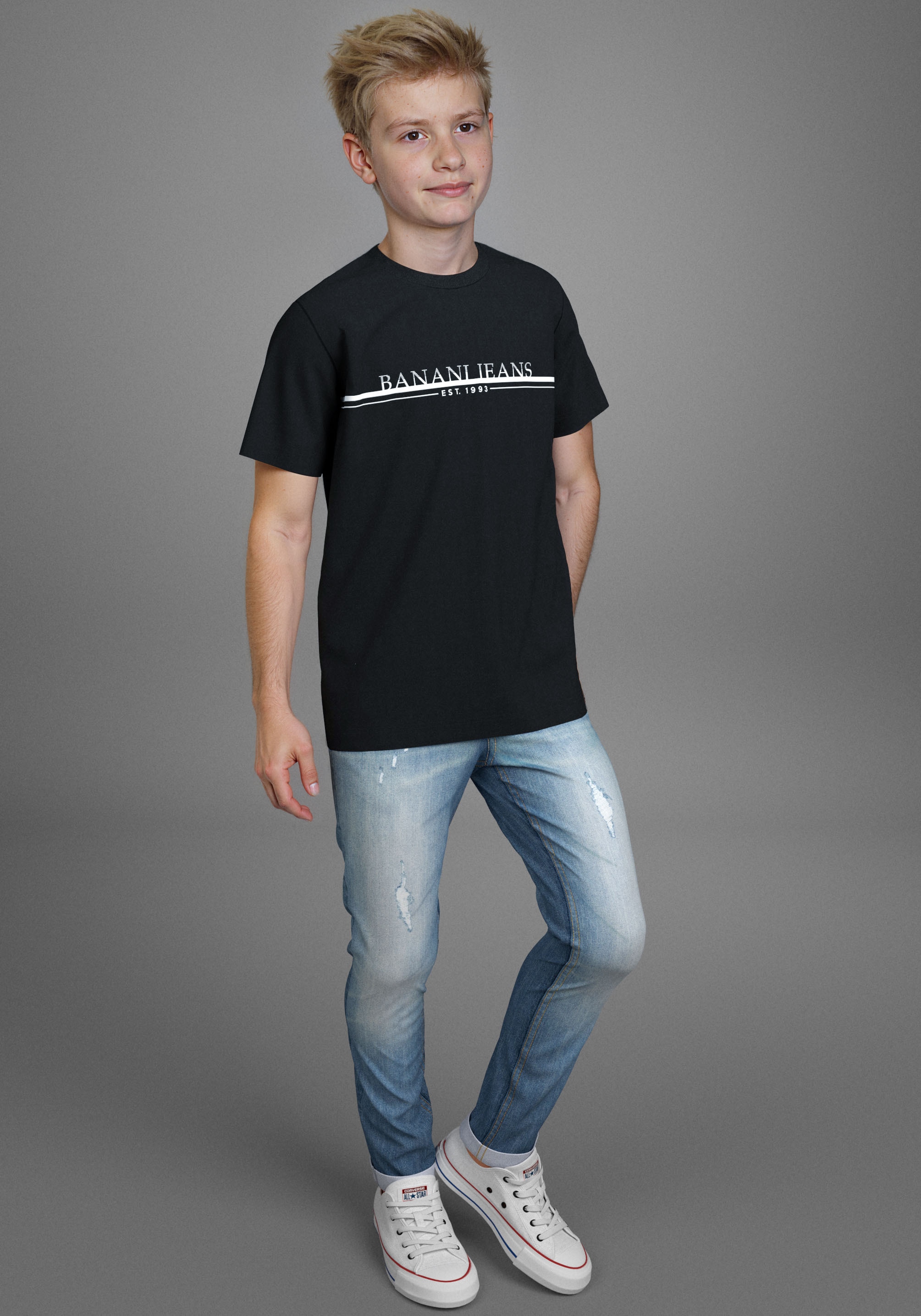 Bruno Banani T-Shirt »BRUNO Logoshirt«, NEU! BRUNO BANANI für TEENS. Cooles Logoshirt