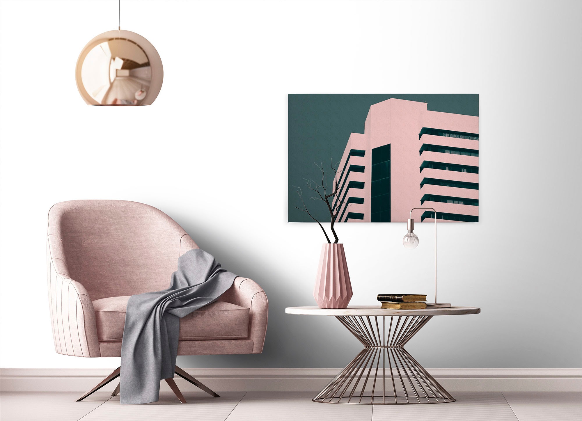 A.S. Création Leinwandbild »skyscraper«, Kunst-Modern-Kinder, (1 St.), Gebäude Keilrahmen Bild Grafisch Leinwand-Bild Wohnzimmer modern Wand
