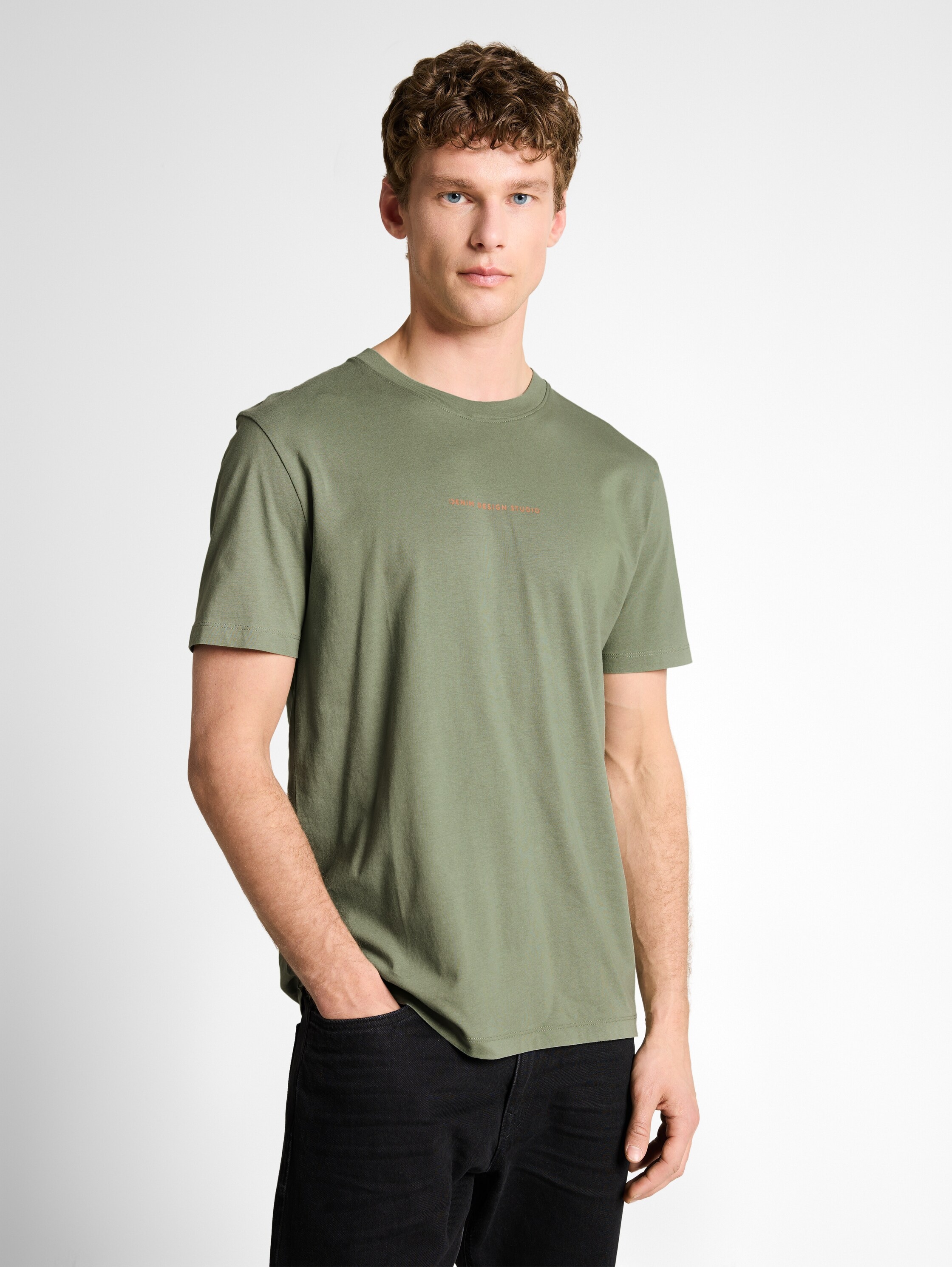 TOM TAILOR Denim Kurzarmshirt mit großem Rückenprint