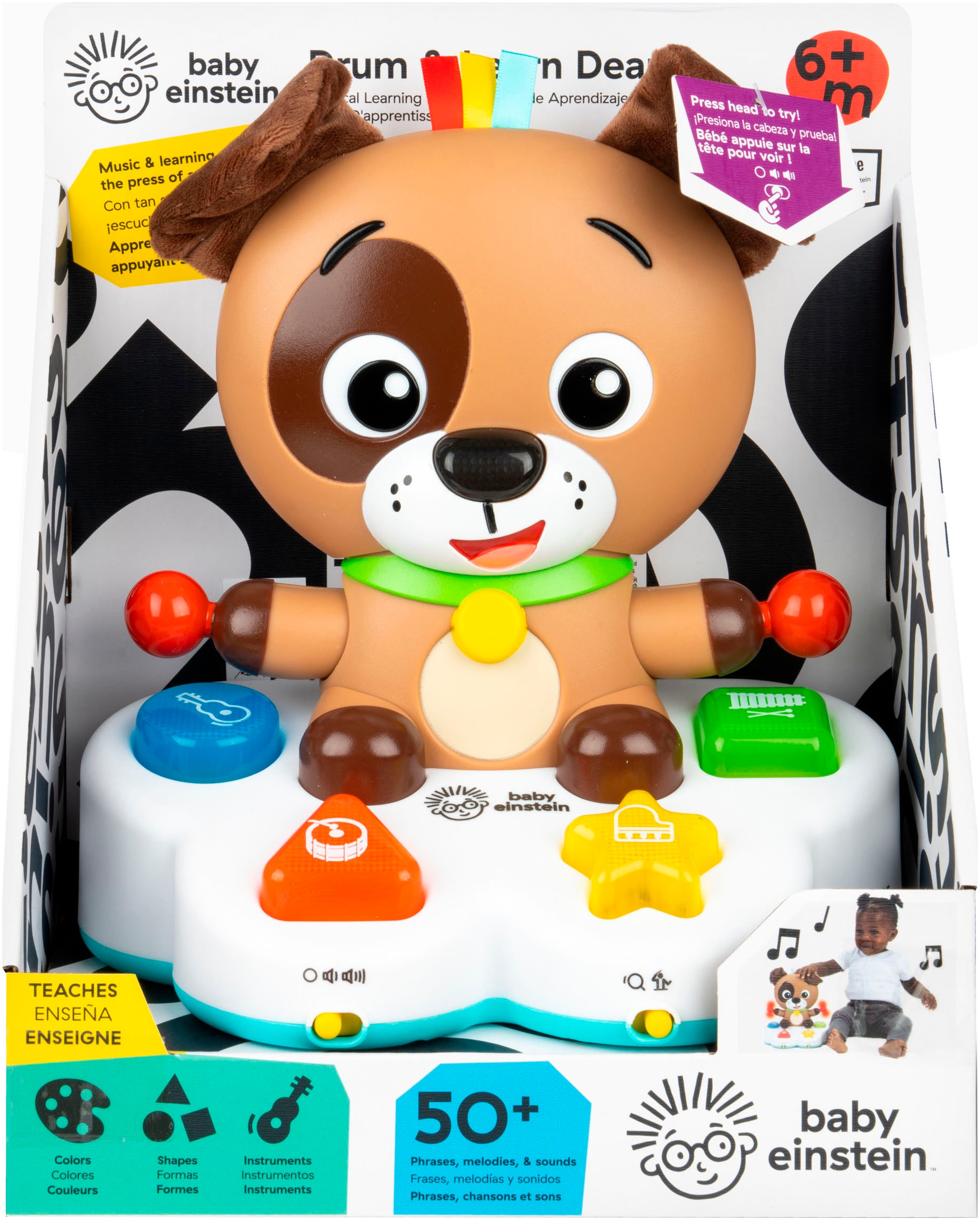 Baby Einstein Lernspielzeug »Drum & Learn Dean Musical Learning Toy«, mit Licht und Sound