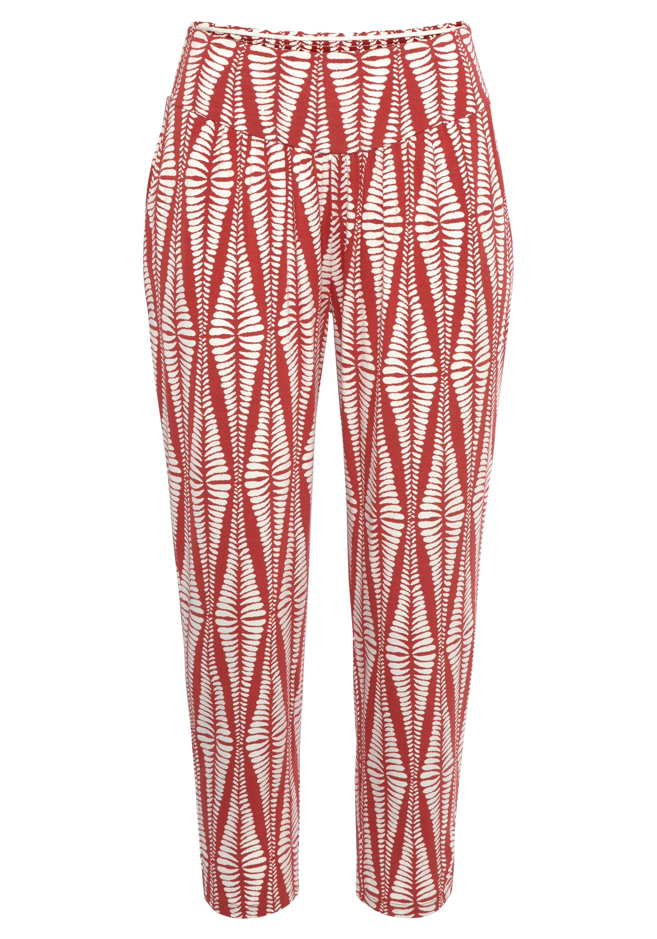 LASCANA 7/8-Hose, mit breitem Bündchen, leichte Sommerhose mit Taschen, Strandhose