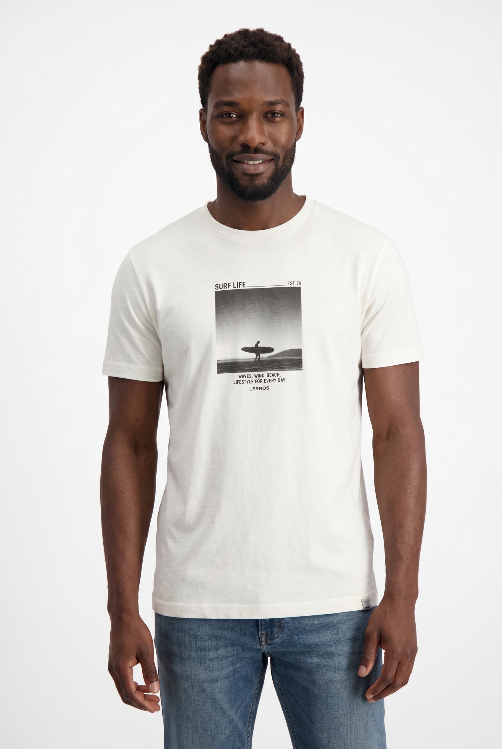 LERROS Kurzarmshirt Sommershirt mit Print