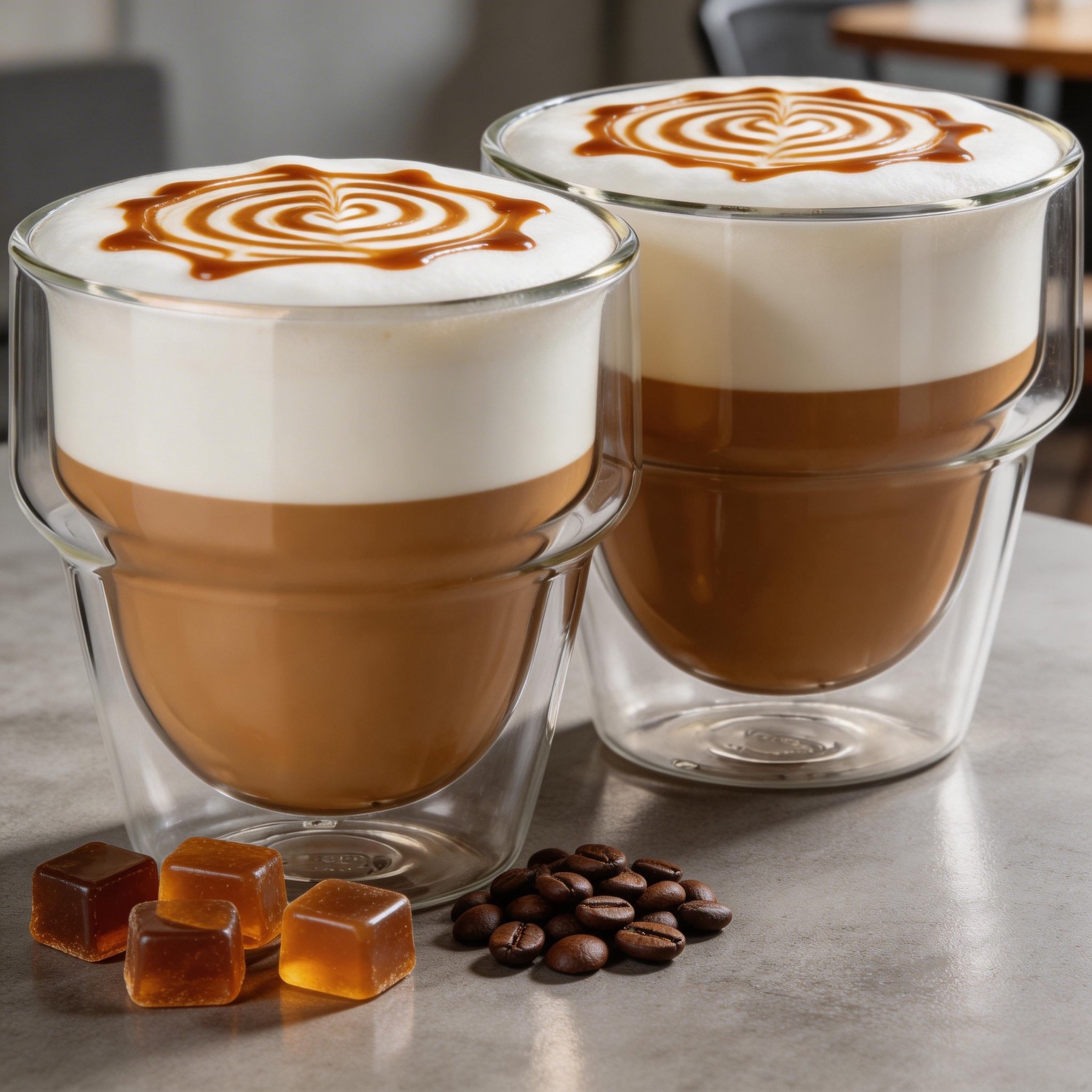 Mulex Latte-Macchiato-Glas »Mulex Gläser Set Duo Large« doppelwandiges Trinkglas ideal f. Kaffee, Cappuccino, Latte Macchiatto