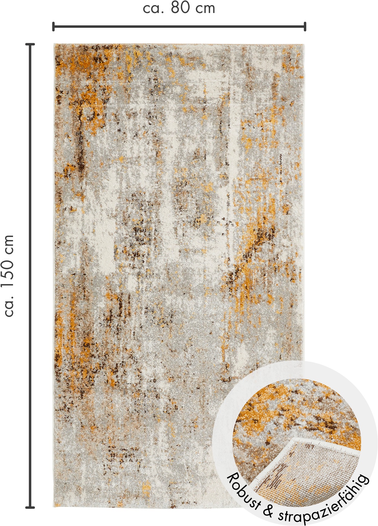 LUXOR living Teppich »Montreal«, rechteckig, 12 mm Höhe, Kurzflor, modernes Design, Wohnzimmer, Schlafzimmer