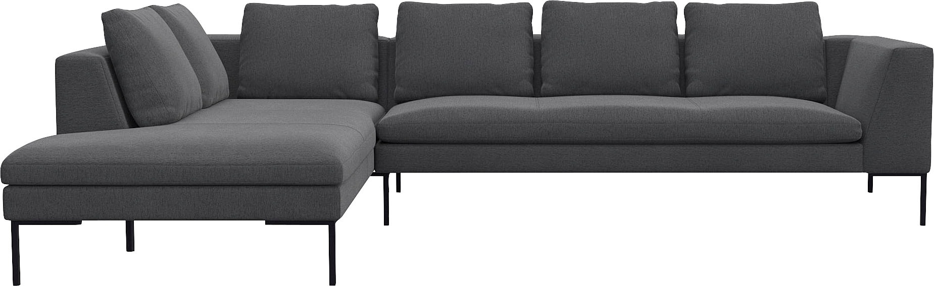 FLEXLUX Ecksofa »Loano, superbequemer Sitzkomfort durch Kaltschaum im Sitz, günstig online kaufen