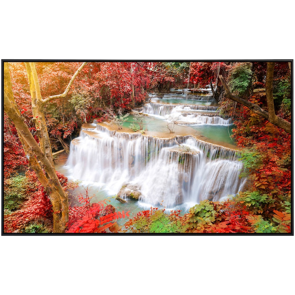 Papermoon Infrarotheizung »Huay Mae Kamin Herbst Wasserfall«