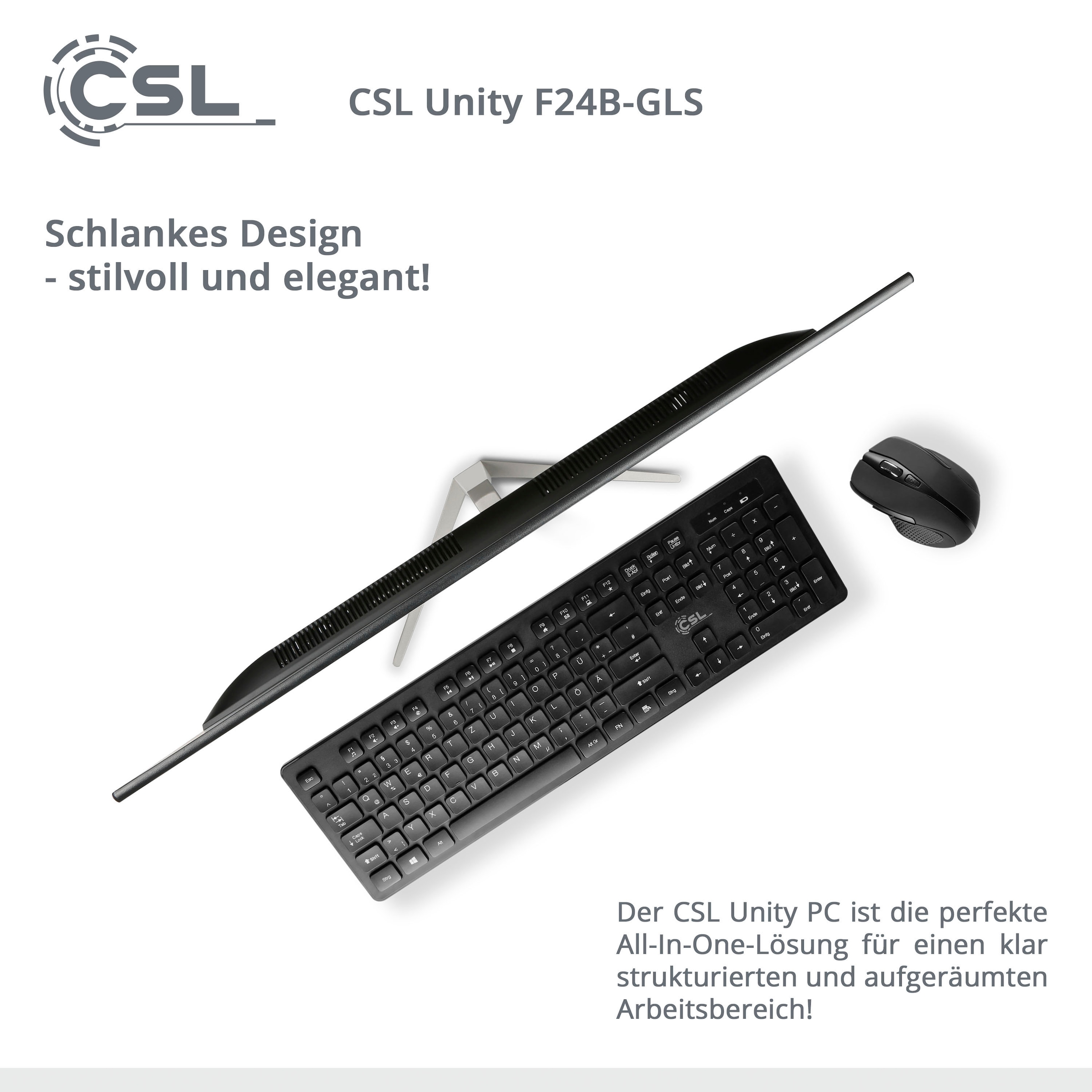 CSL All-in-One PC »Unity F24B-GLS mit Windows 10 Home«