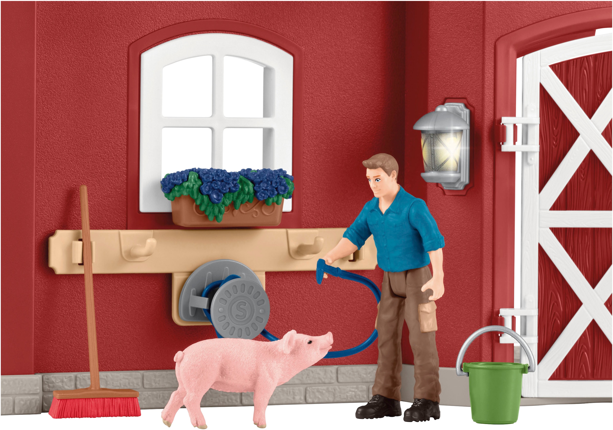 Schleich® Spielwelt »FARM WORLD, Große Farm rot (42606)«, Made in Europe