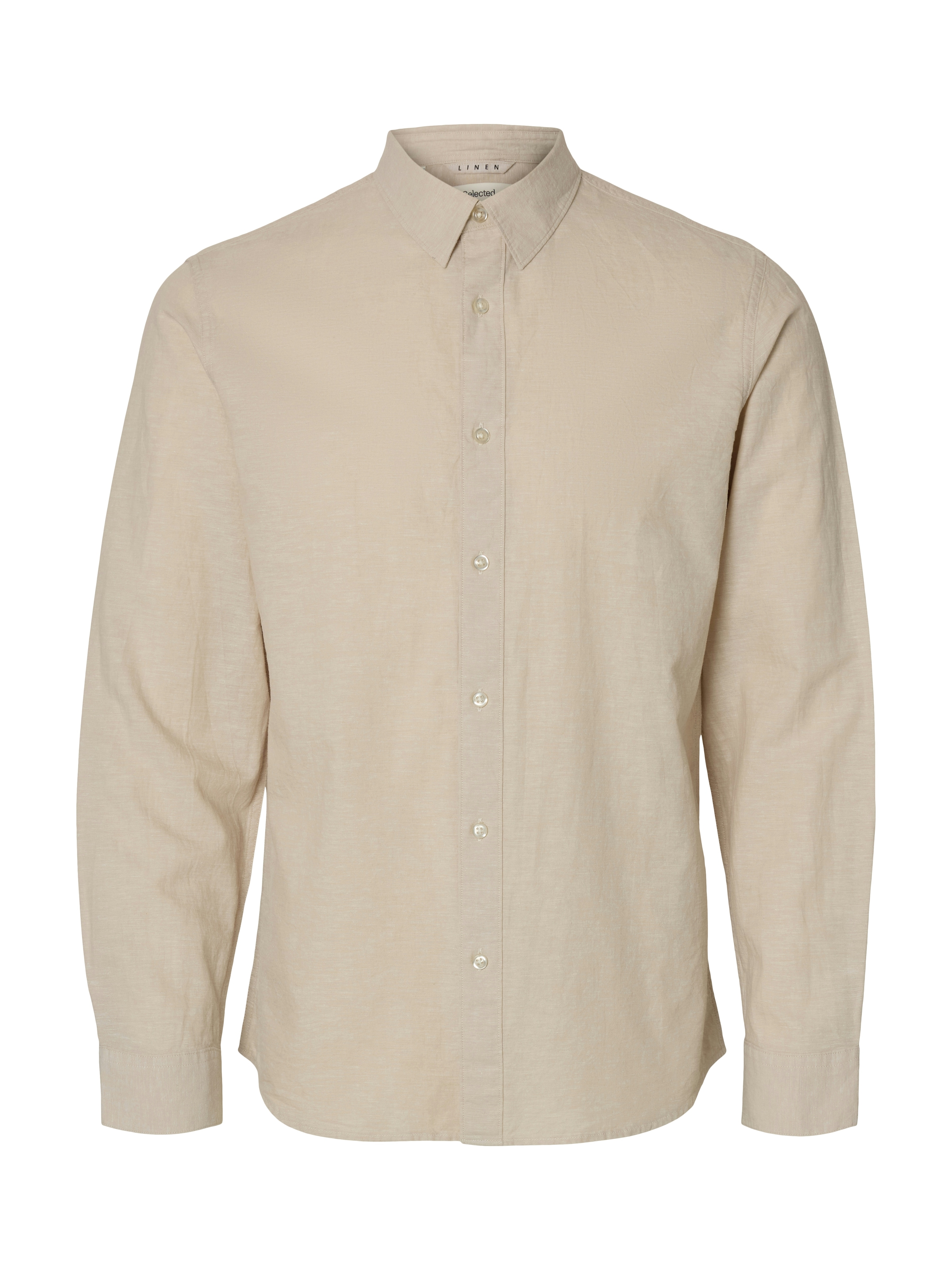 SELECTED HOMME Leinenhemd »NEW-LINEN SHIRT«, unifarben