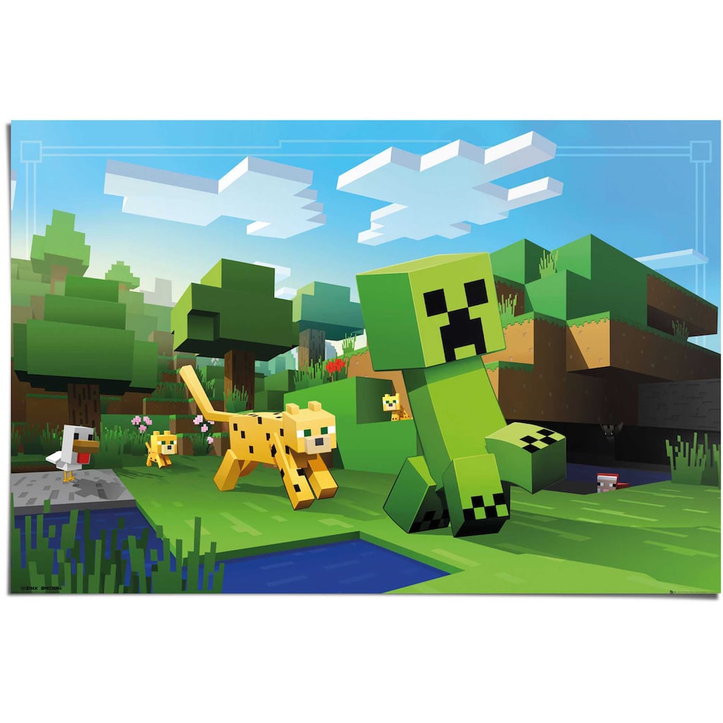 Reinders! Poster »Poster Minecraft«, Spiele, (1 St.)