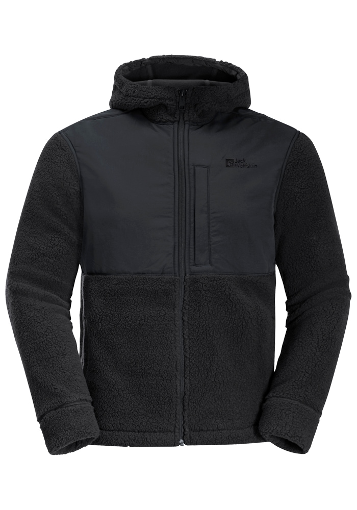 Jack Wolfskin Fleecejacke »FELSLICHT HOODED JKT M«, mit Kapuze
