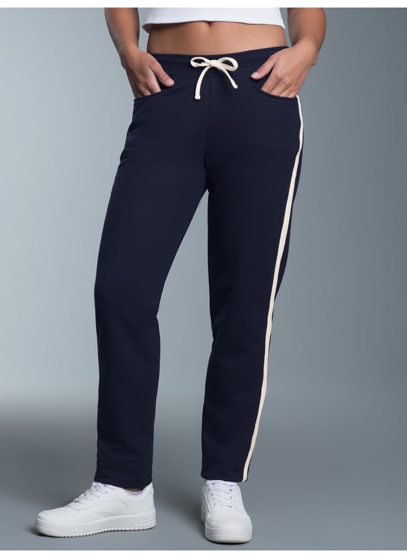 Trigema Jerseyhose »TRIGEMA Jogginghose mit kontrastfarbigen Akzenten«, (1 tlg.)