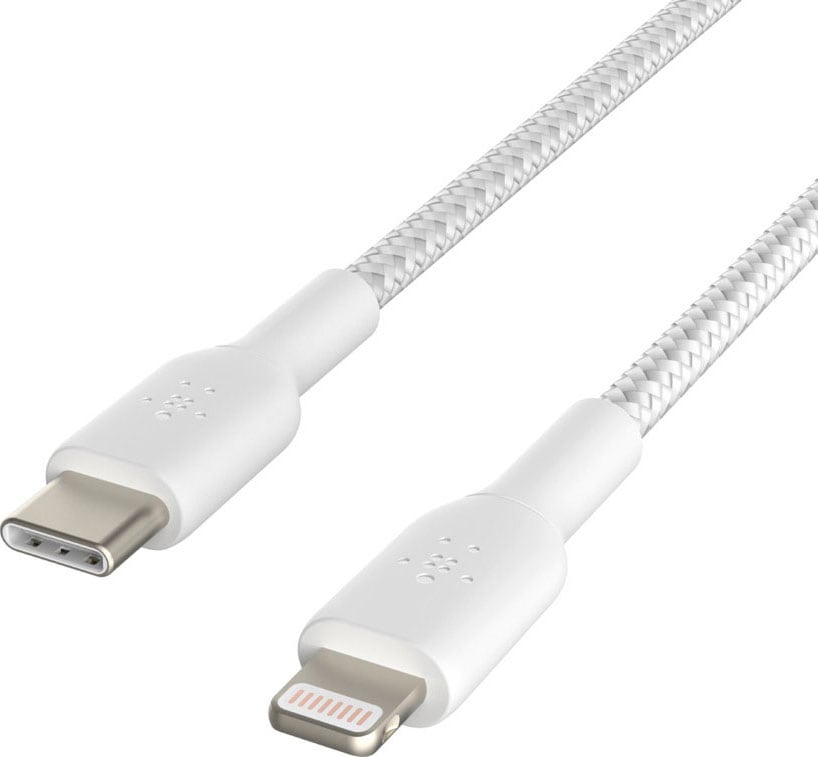 Belkin Smartphone-Kabel »Lightning/USB-C Kabel ummantelt mfi 1m«, Lightning-USB-C, 100 cm