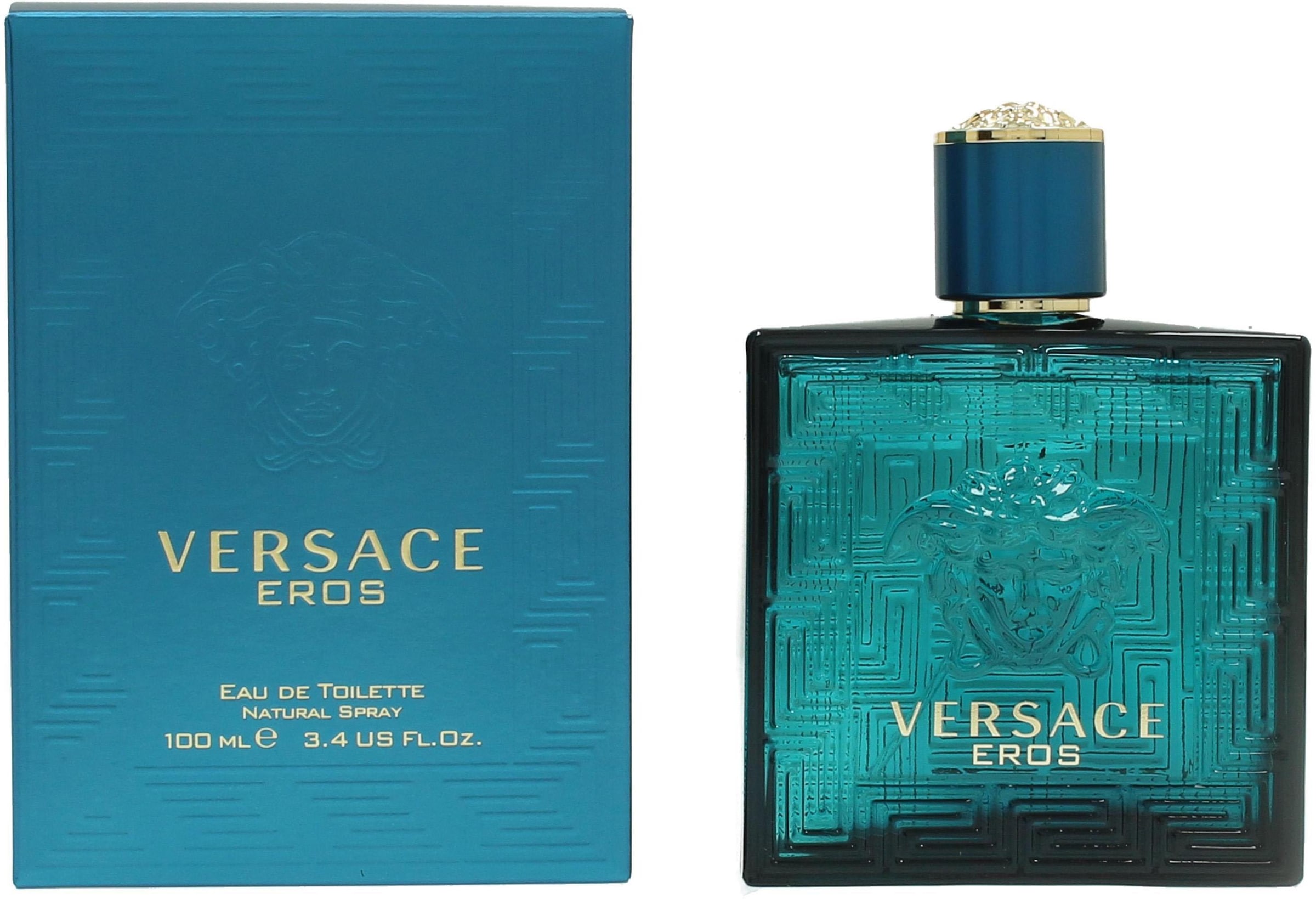 Versace Eau de Toilette »Eros pour Homme« Holzig-orientalischer Duft mit Apfel, Tonkabohnen, Geranium & Vetiver.