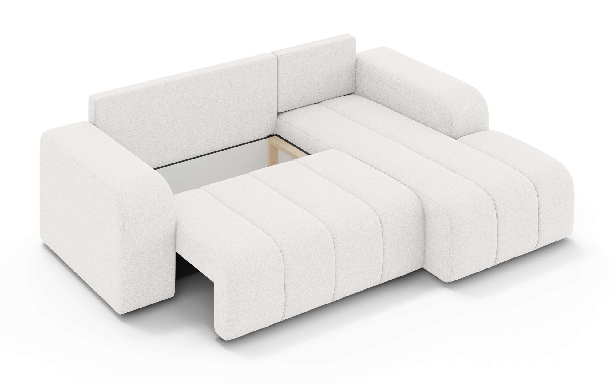 INOSIGN Ecksofa »CASSY L-Form, Schlafsofa mit Bettkasten, Maße B/T/H: 245/165/88 cm«, mit 2 Rückenkissen, Recamiere rechts oder links bestellbar