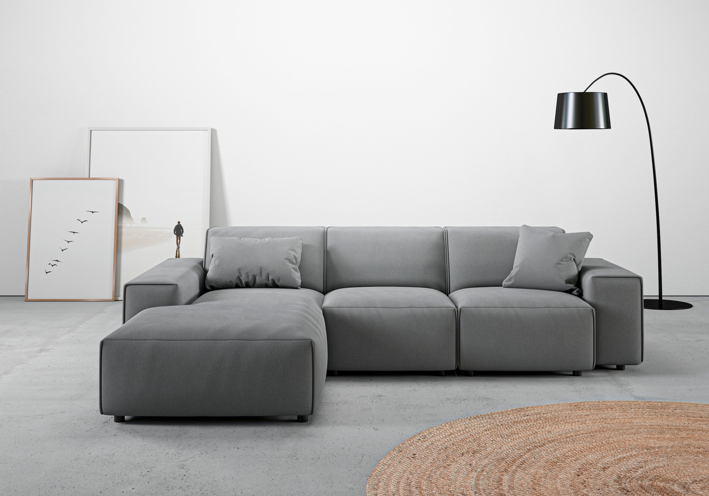 Home affaire Ecksofa »Glimminge L-Form auch in Breitcord, Feincord + Easy c günstig online kaufen