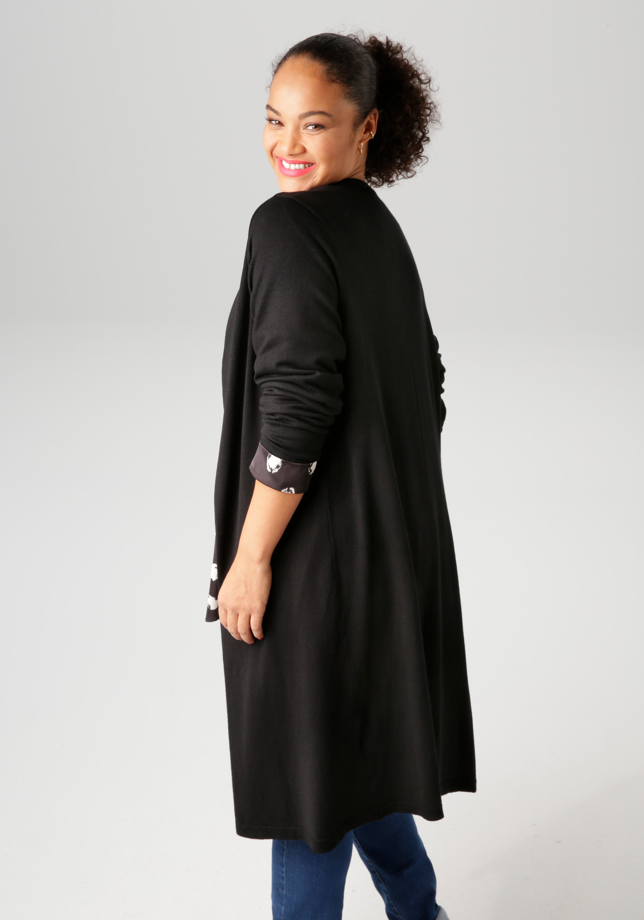 Aniston PLUS Strickjacke, in trendiger Farbpalette - NEUE KOLLEKTION