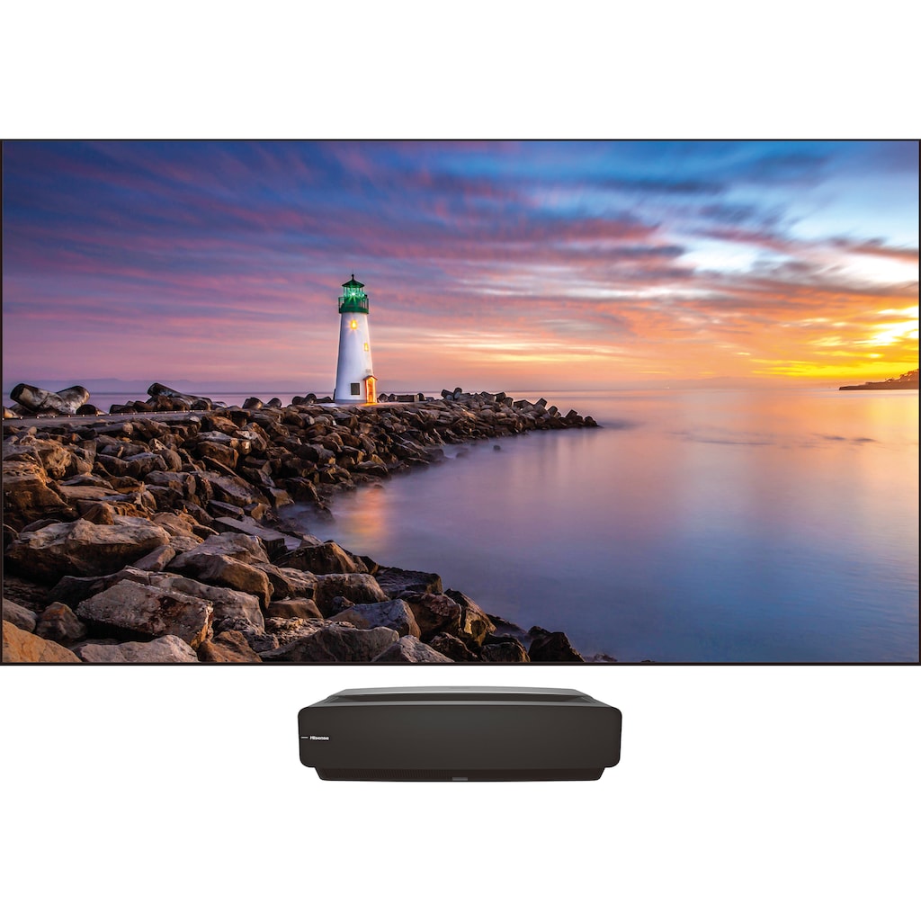 Hisense Laser Fernseher »120L5F-A12 (120 Zoll)«, 303 cm/120 Zoll, 4K Ultra HD, Smart-TV, Triple Tuner, inkl. Soft Panel