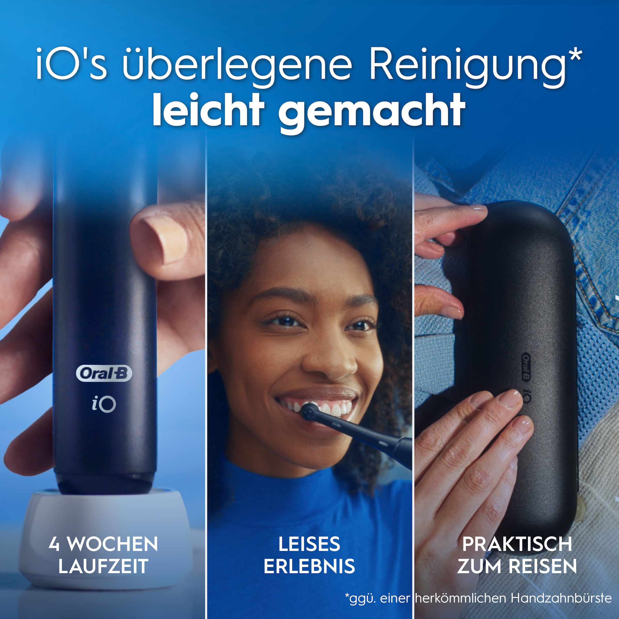 Oral-B »iO Series 2« 2 Stk. Aufsteckbürsten für die sanfte Reinigung, mit 2. Handstück