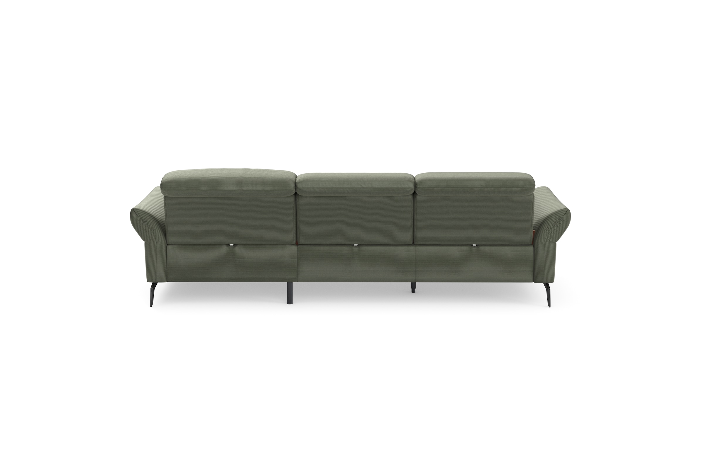 INOSIGN Ecksofa »Coco L-Form«, Sitztiefen-, Arm- und Kopfteilverstellung, Cord-Bezug, Fußhöhe 15 cm