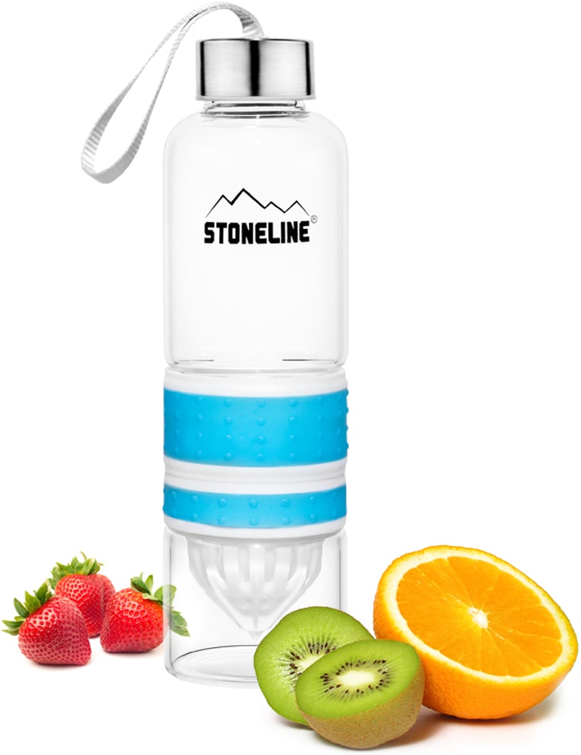 STONELINE Trinkflasche, (Set, 1 tlg.), herausnehmbarer Saftpressen-Aufsatz, 0,55 L