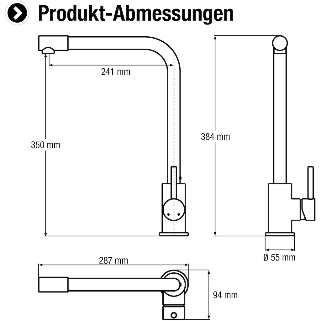 CORNAT Spültischarmatur »Einhebelmischer«