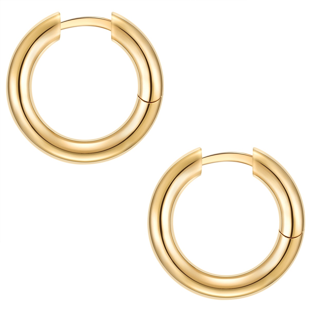 Yokoamii Paar Creolen »Set: Y46«, (2 tlg.), Creolen gelbgold